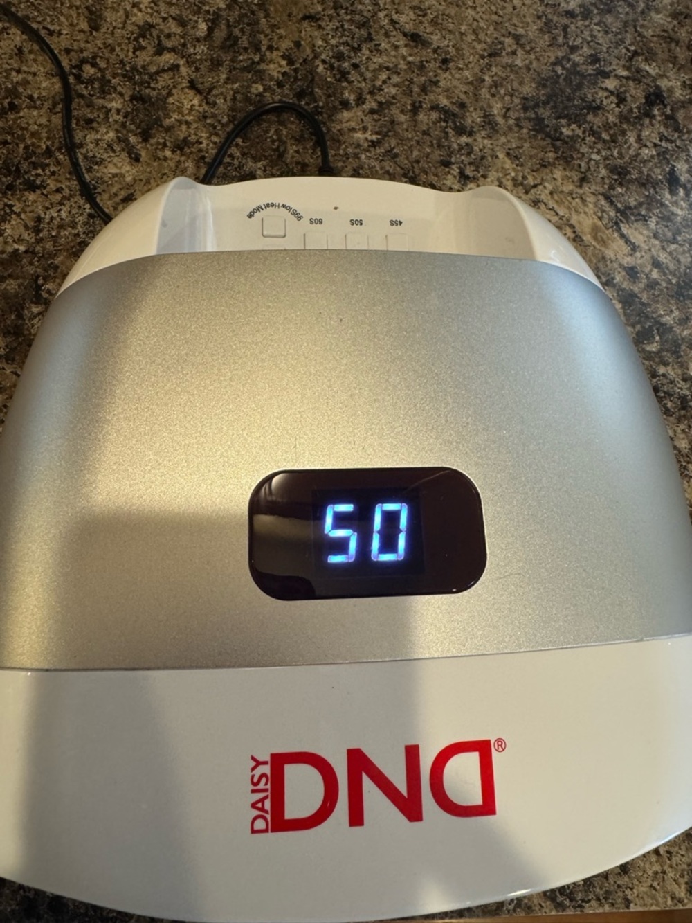 DND Daisy Gel Nail Lamp - Silver & White - Picture 2 of 4